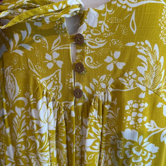 Lulu's Sz S Yellow Floral Tank Dress - Picture 4 of 7